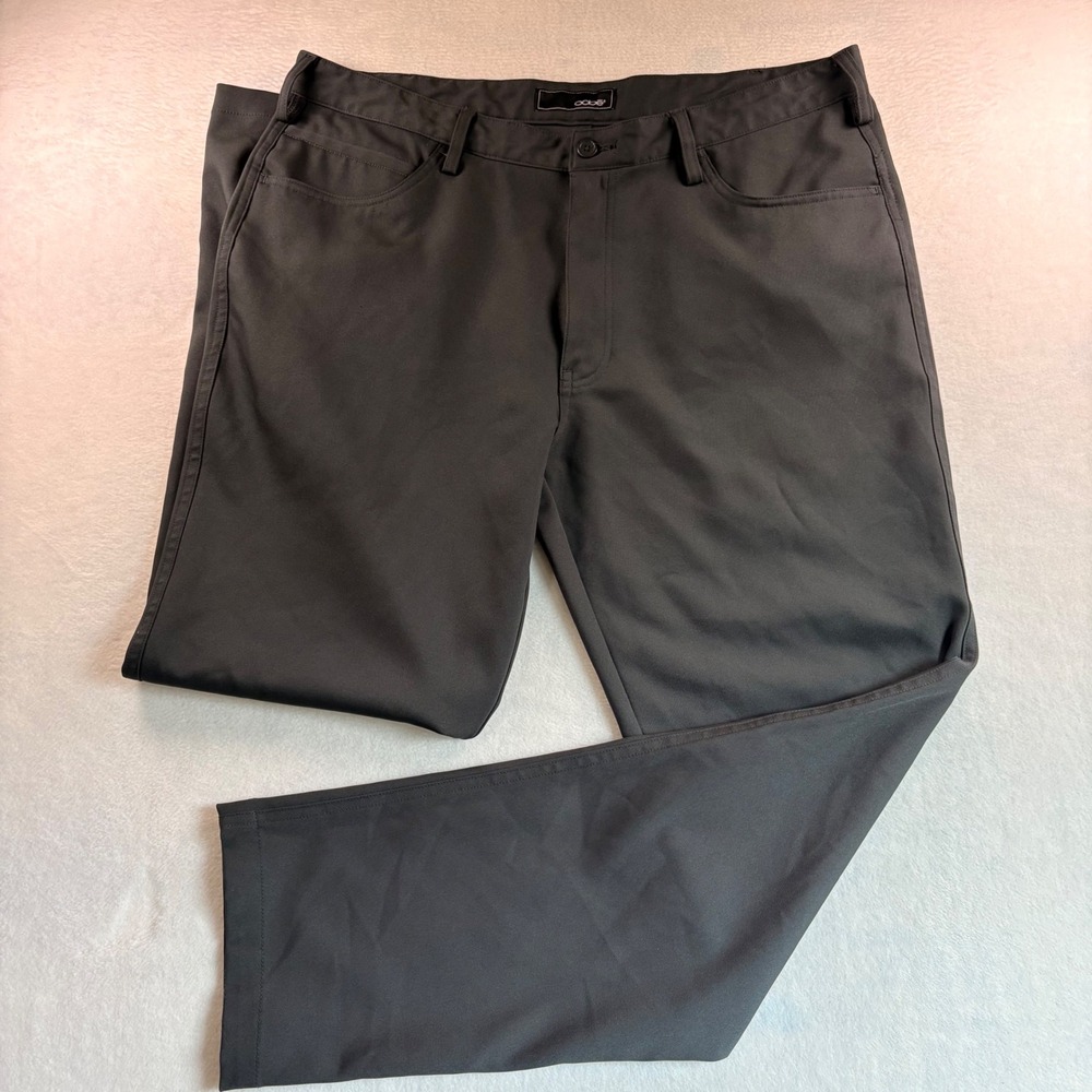 Oobe Mens Performance Trousers Charcoal Gray Straight Leg Pants 38x32 OB3021